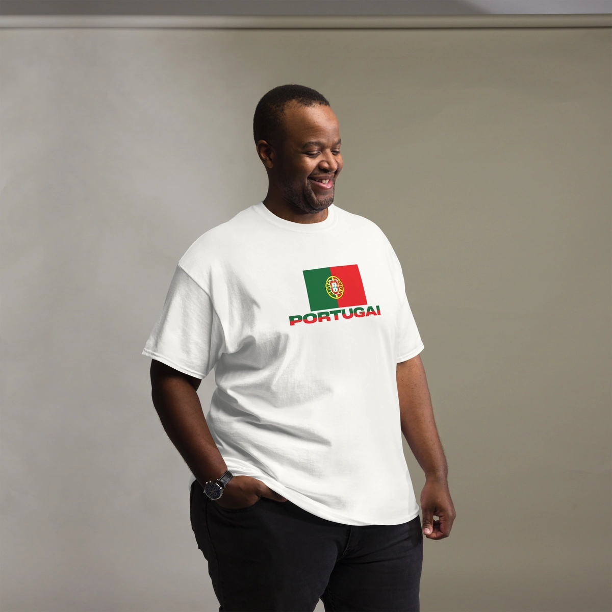 Camiseta Plus Size Portugal Bandeira