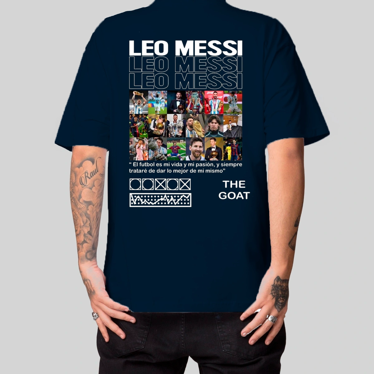 Camiseta Masculina Oversized Messi - Imagem 4