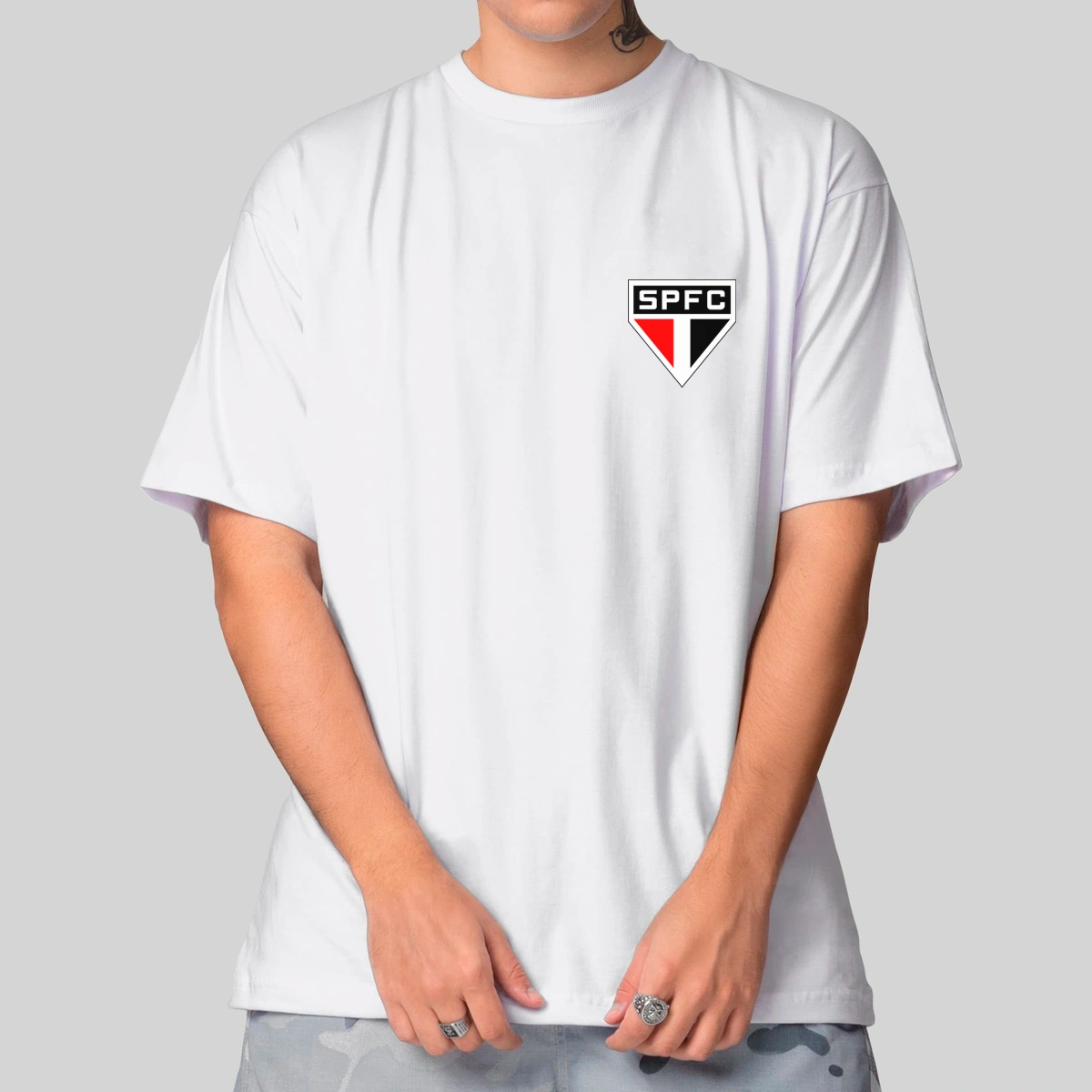 Camiseta Masculina Oversized São Paulo SPFC