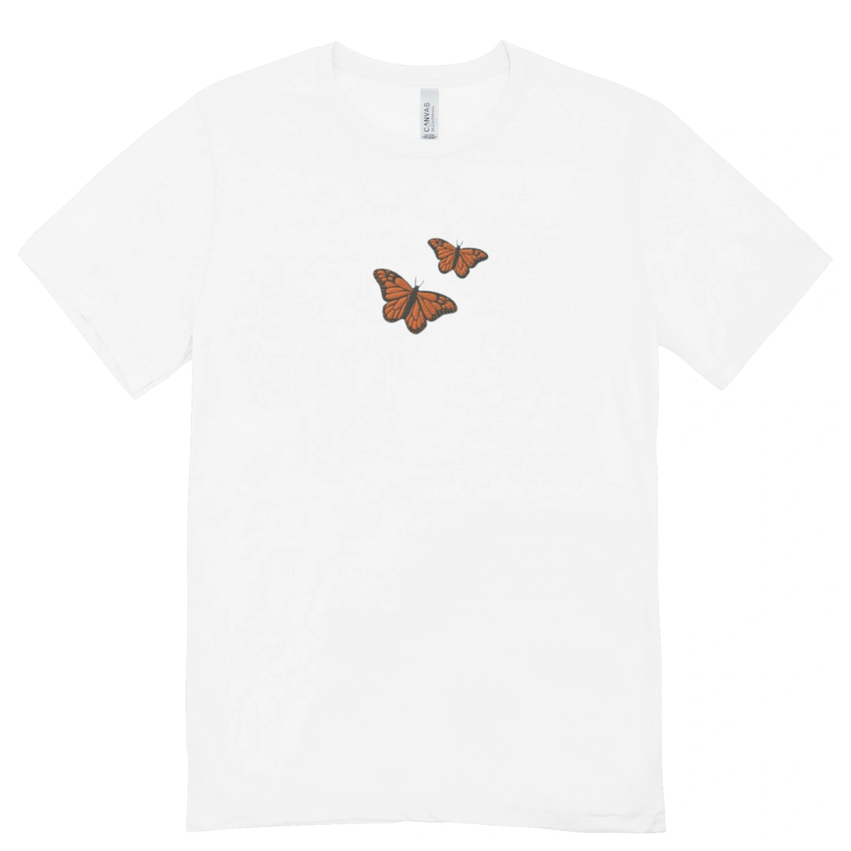 Camisa Feminina Baby Look Borboletas
