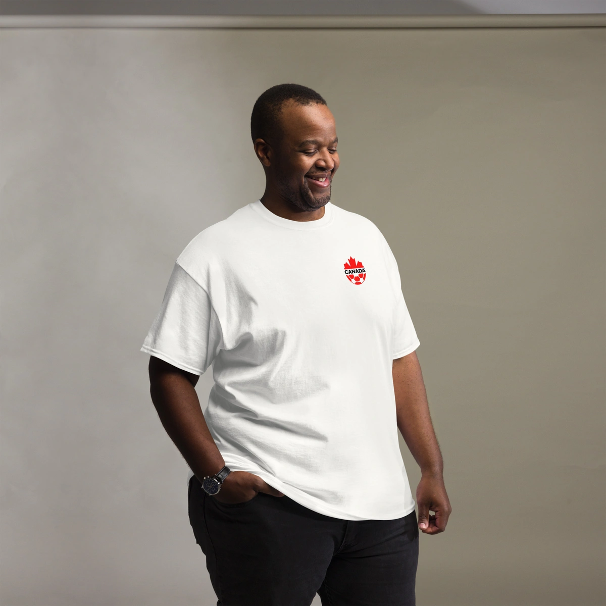 Camiseta Masculina Plus Size seleção Canadense