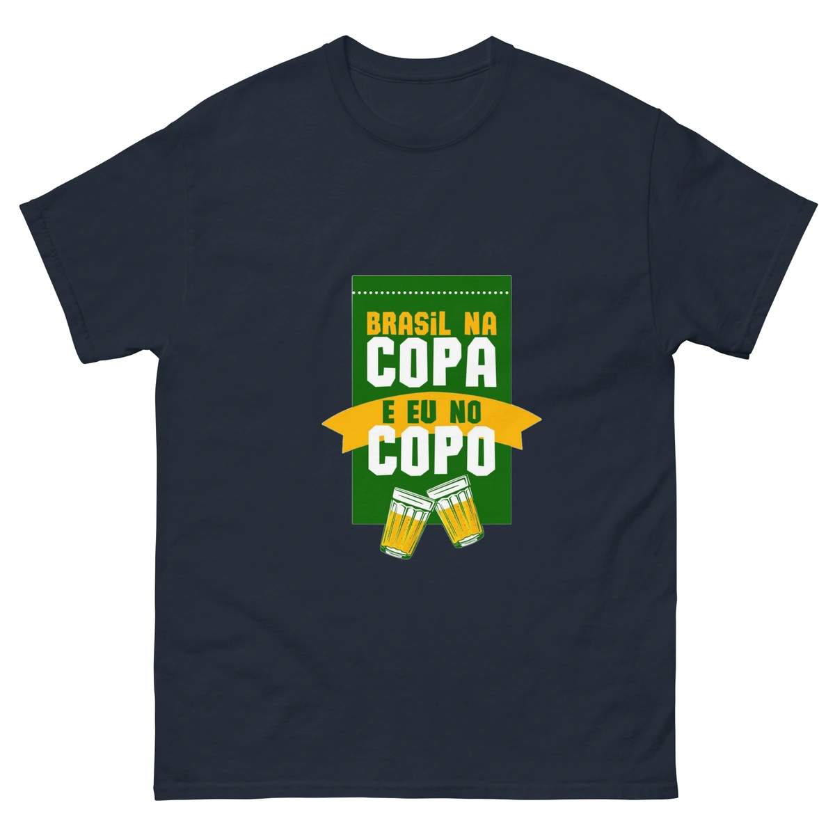 Camisa Masculina Plus Size Brasil na Copa do Mundo Eu no Copo - Imagem 15