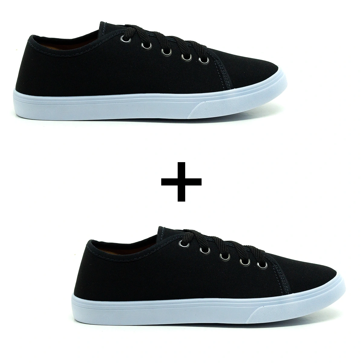 Kit 2 Pares De Tênis Feminino Casual Liso - Imagem 4