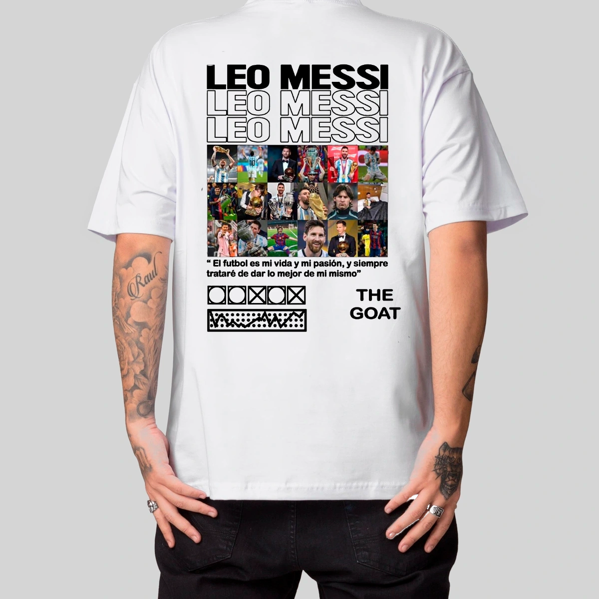 Camiseta Masculina Oversized Messi - Imagem 13