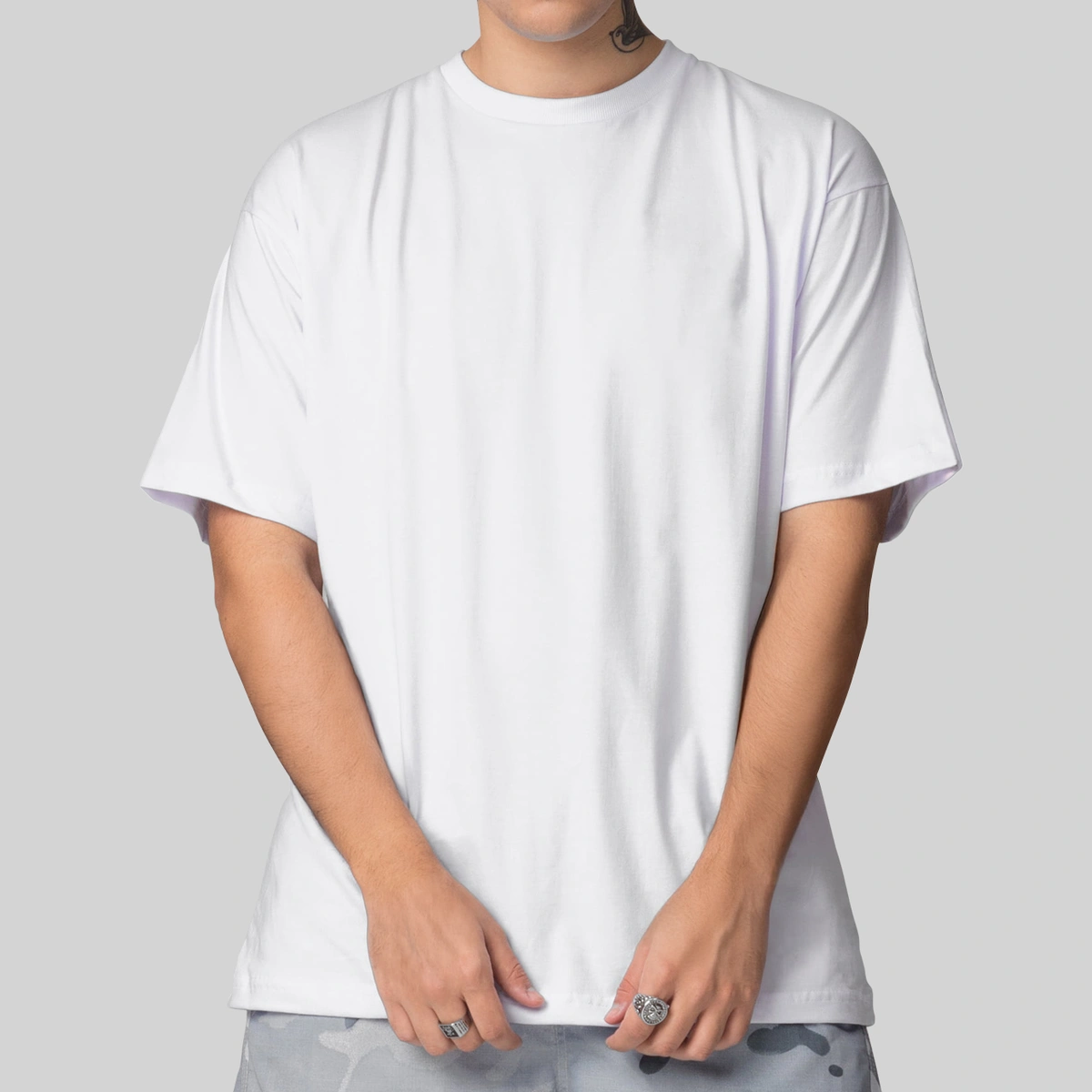 Camiseta Masculina Oversized Básica 100% Algodão Premium Alta Qualidade - Imagem 41