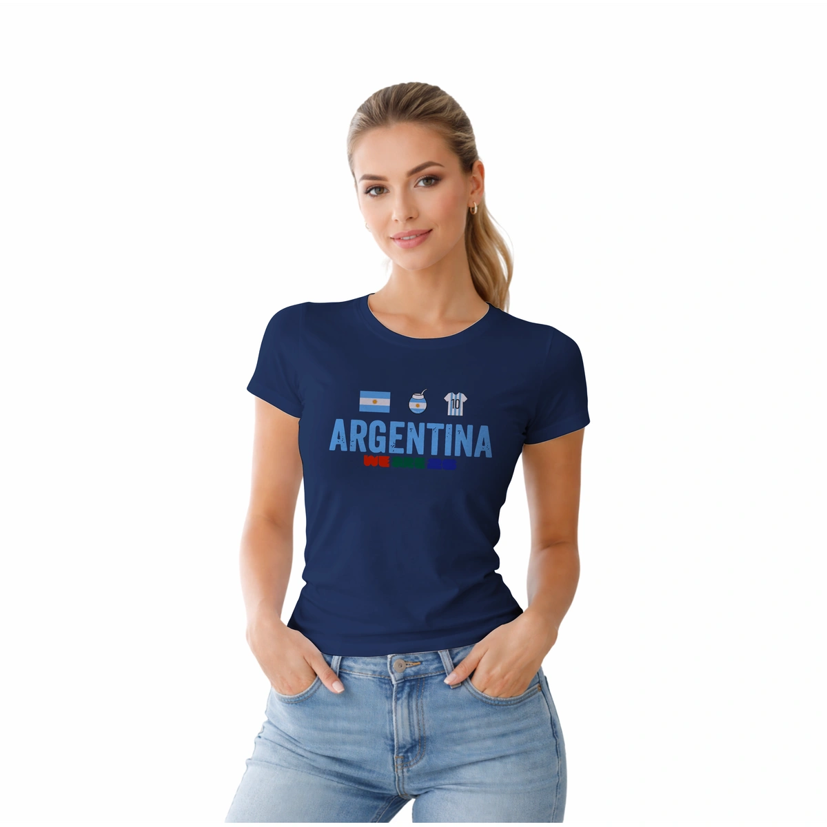 Camisa Feminina Baby Look Argentina Varias Estampas - Imagem 38