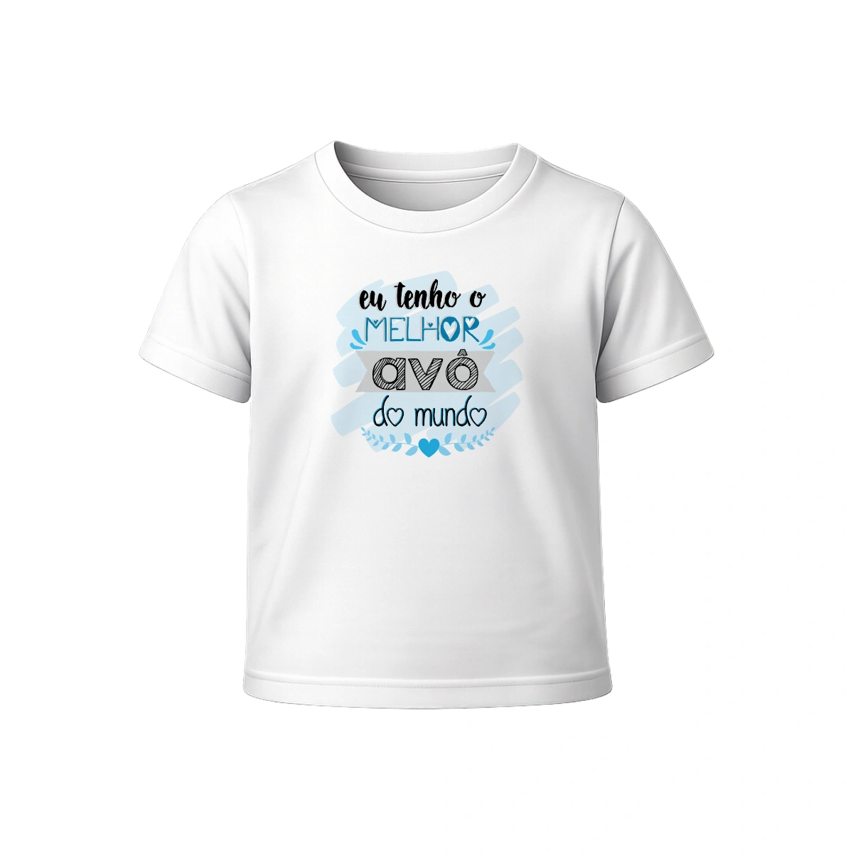 Camiseta Infantil Menino Dia dos Avós Eu Tenho o Melhor Avô Do Mundo