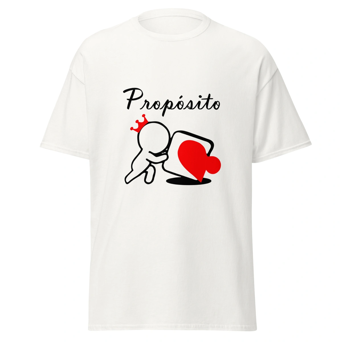 Camiseta Masculina Dia dos Namorados Metade Proposito