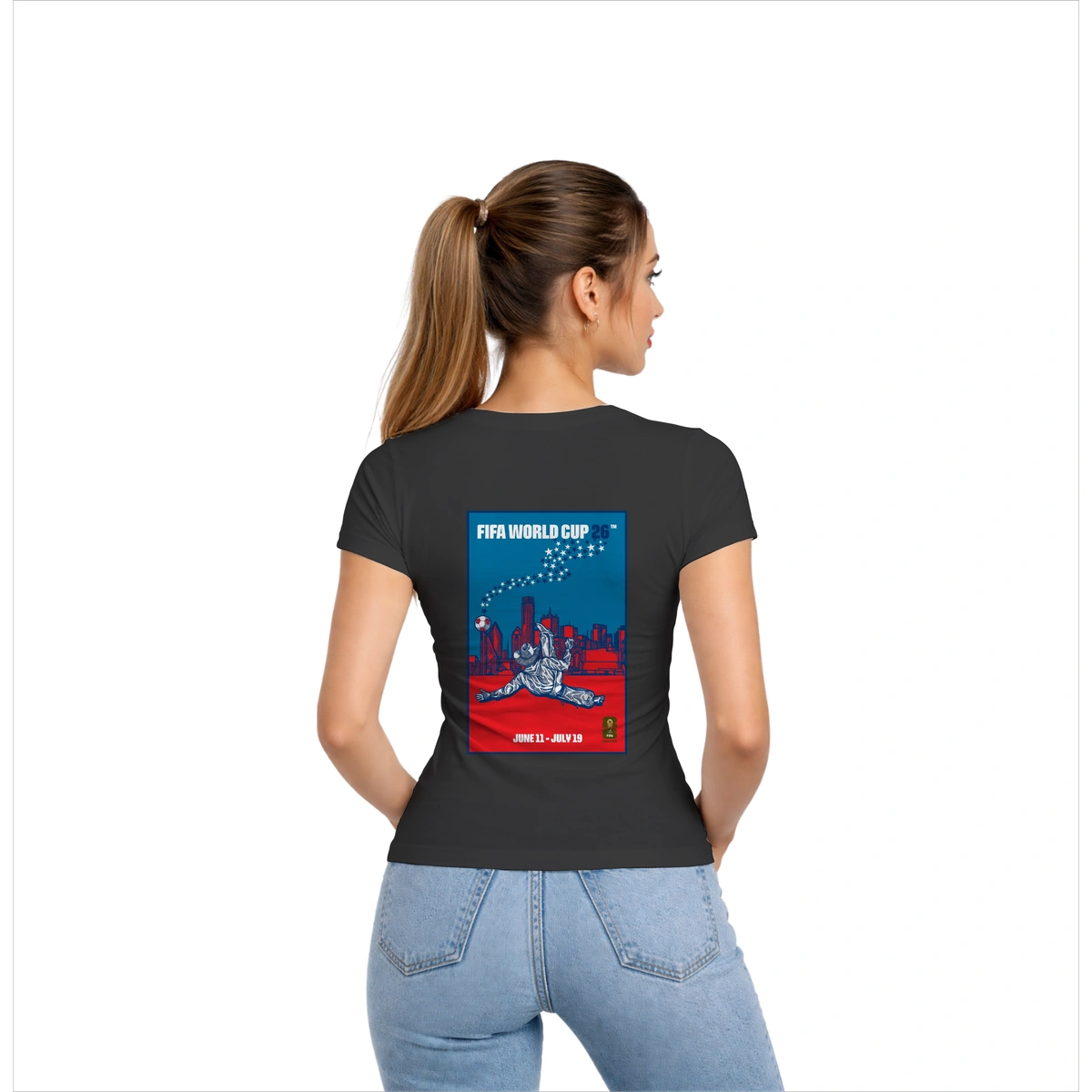 Camisa Feminina Baby Look Dallas Copa do Mundo - Imagem 8