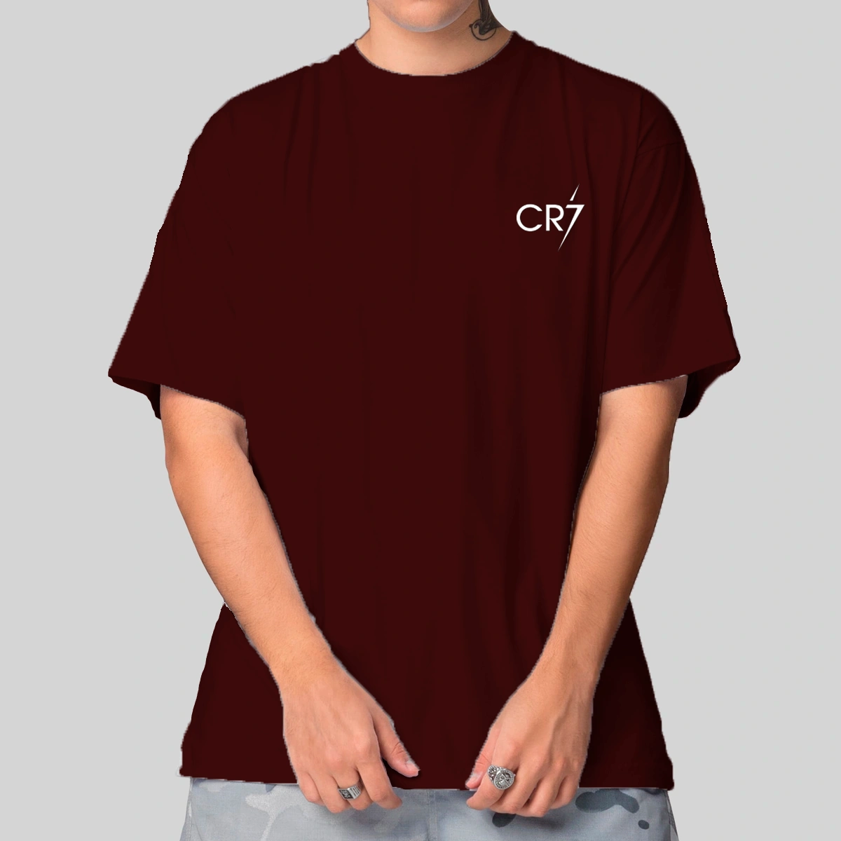 Camiseta Masculina Oversized Cristiano Ronaldo - Imagem 11