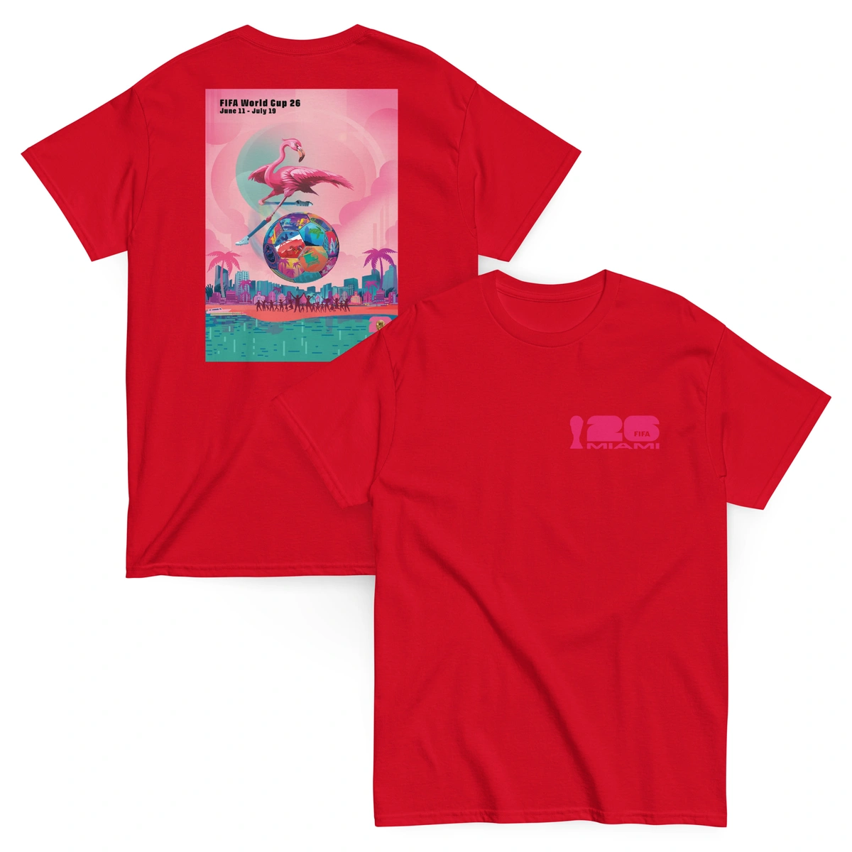 Camiseta Plus Size Masculina Miami Copa do Mundo - Imagem 20