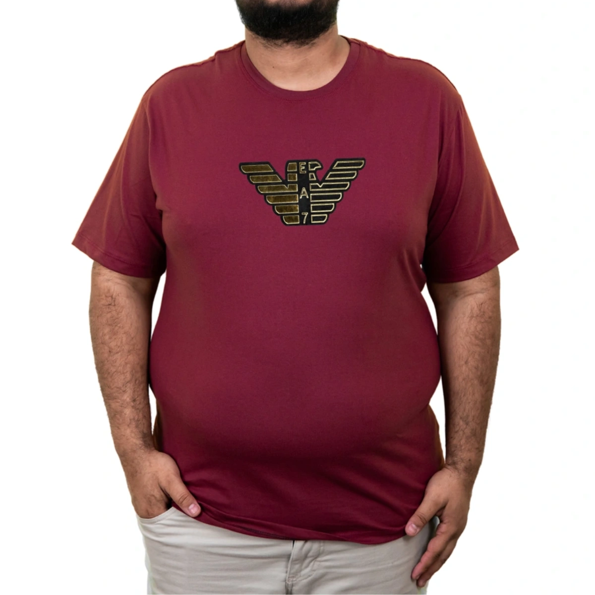 Camiseta Plus Size Emporio Armani EA7 Golden Premium - Imagem 9