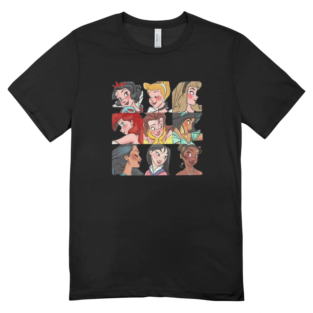 Camisa Feminina Baby Look Princesas das Disney - Imagem 5