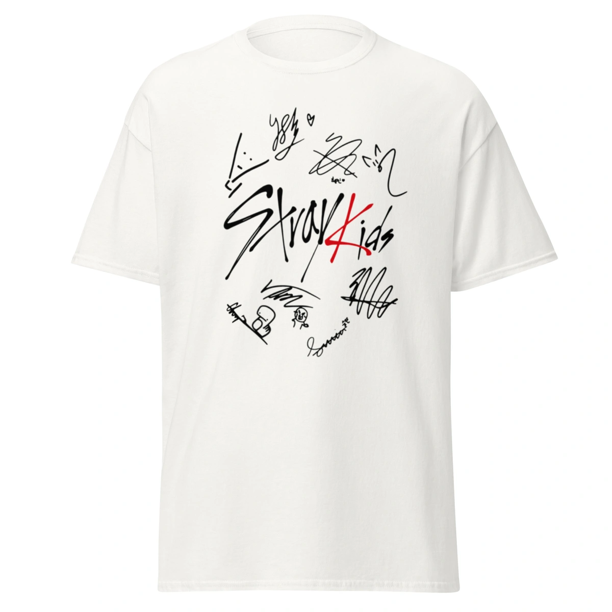 Camiseta Masculina Stray Kids Assinatura