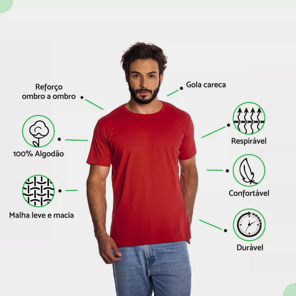 Kit 10 Camisas Masculina Lisa Algodão Premium Abuzze - Imagem 15