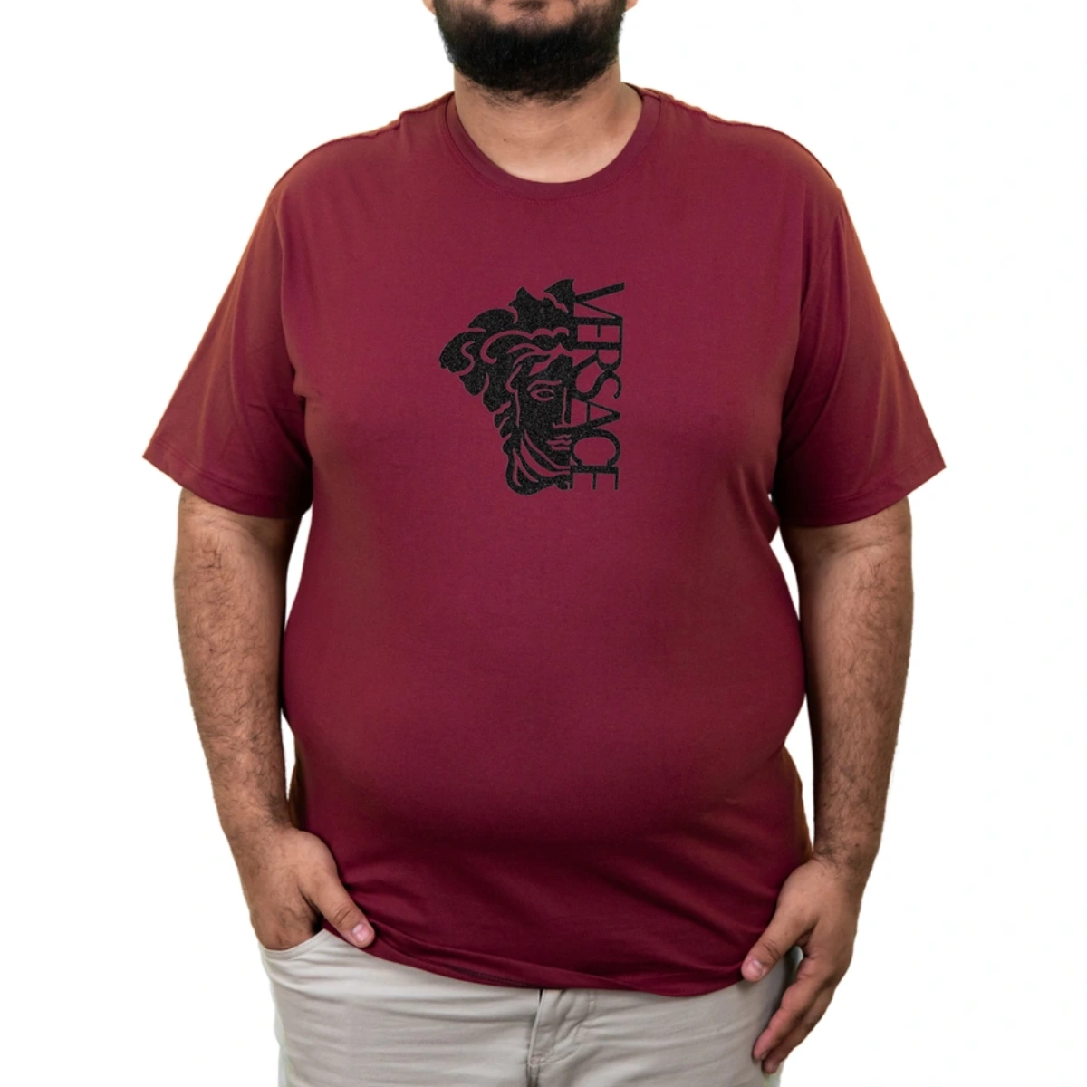 Camiseta Plus Size Versace Medusa Premium - Imagem 9