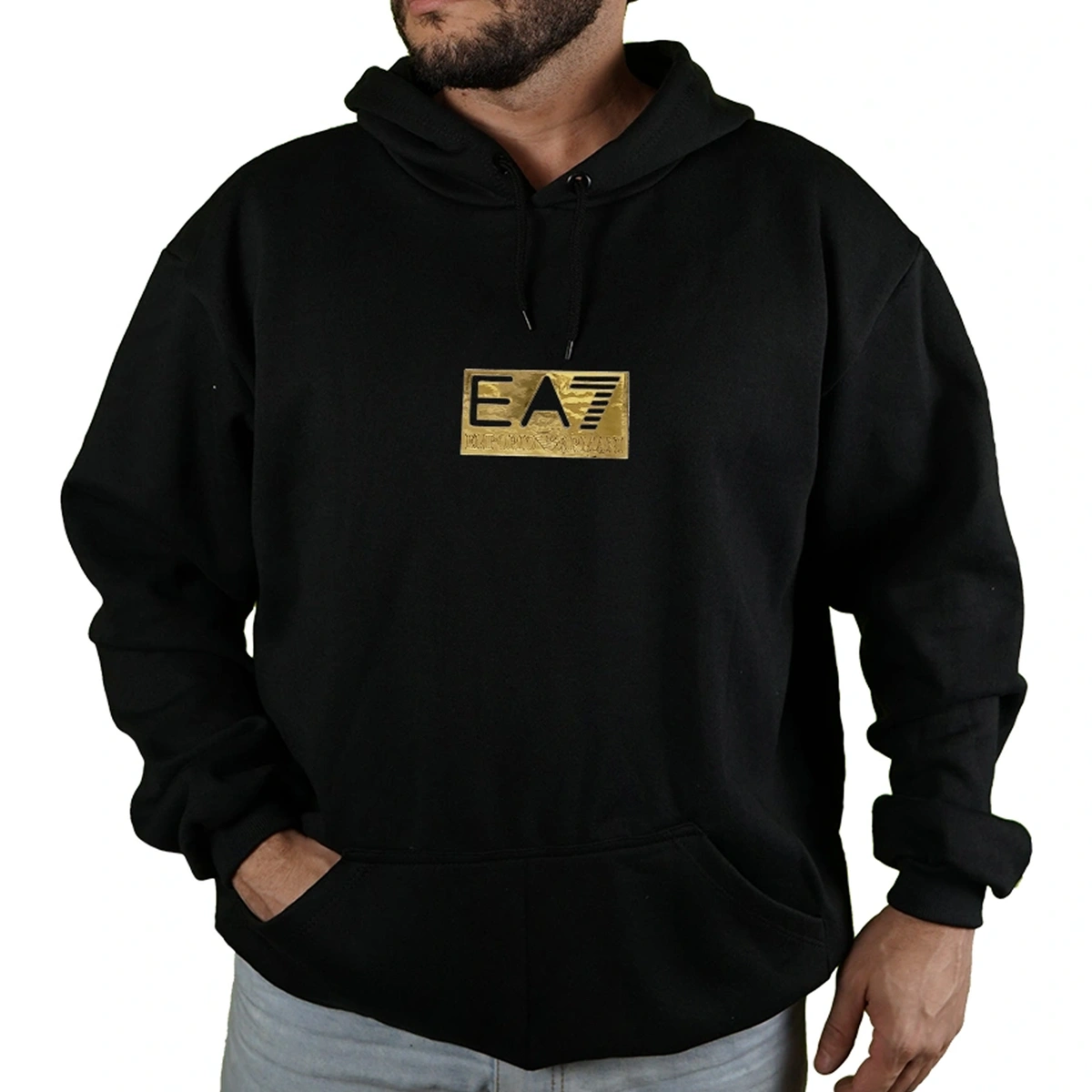 Blusa Moletom Empório Armani EA7 Com Capuz Premium