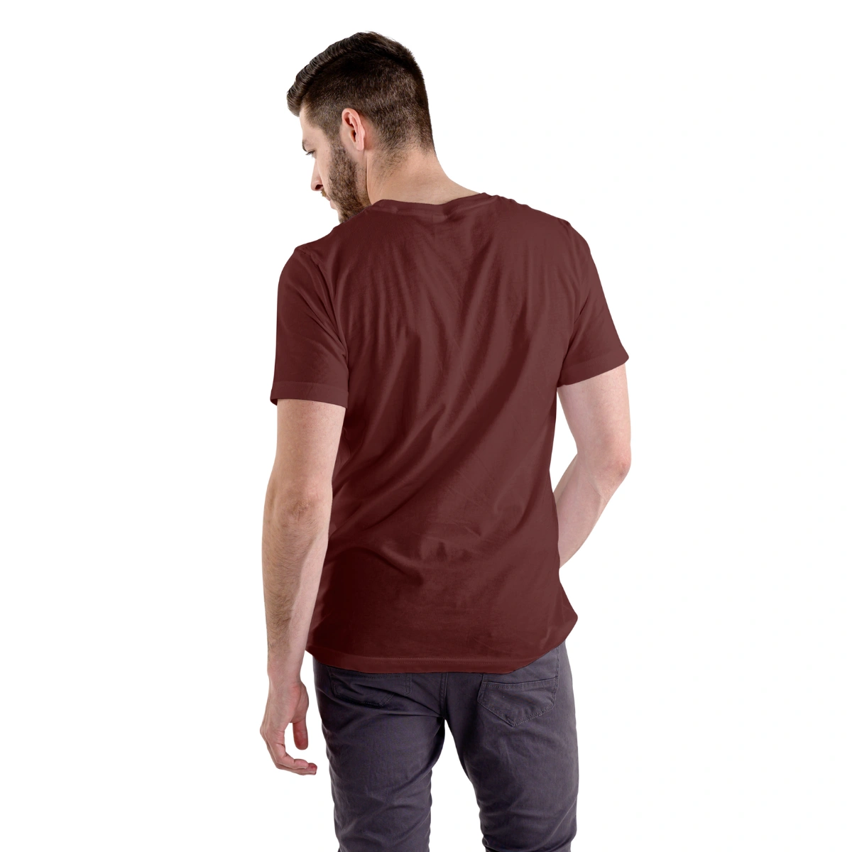 Camiseta Masculina Básica Lisa Algodão Premium - Imagem 6