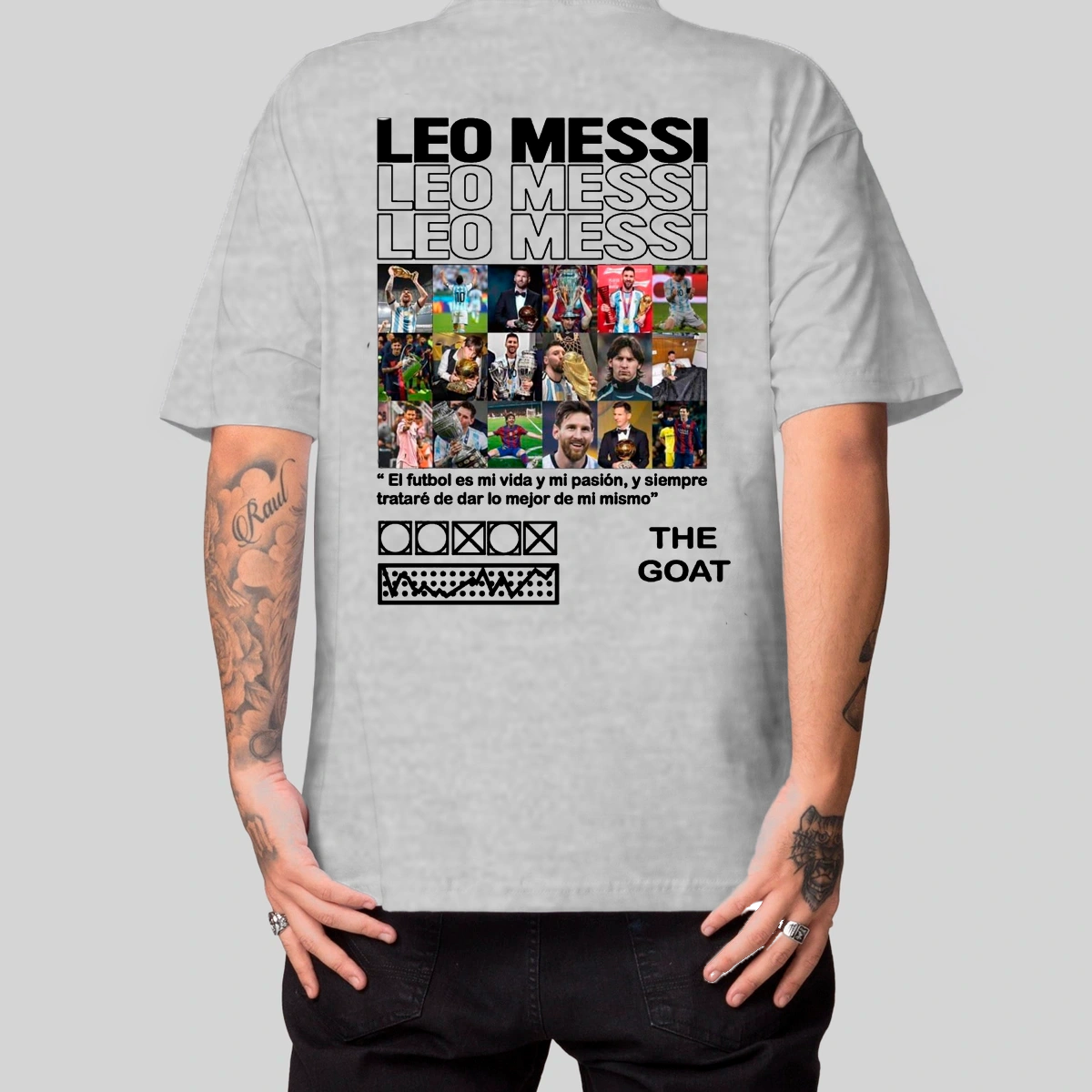 Camiseta Masculina Oversized Messi - Imagem 16