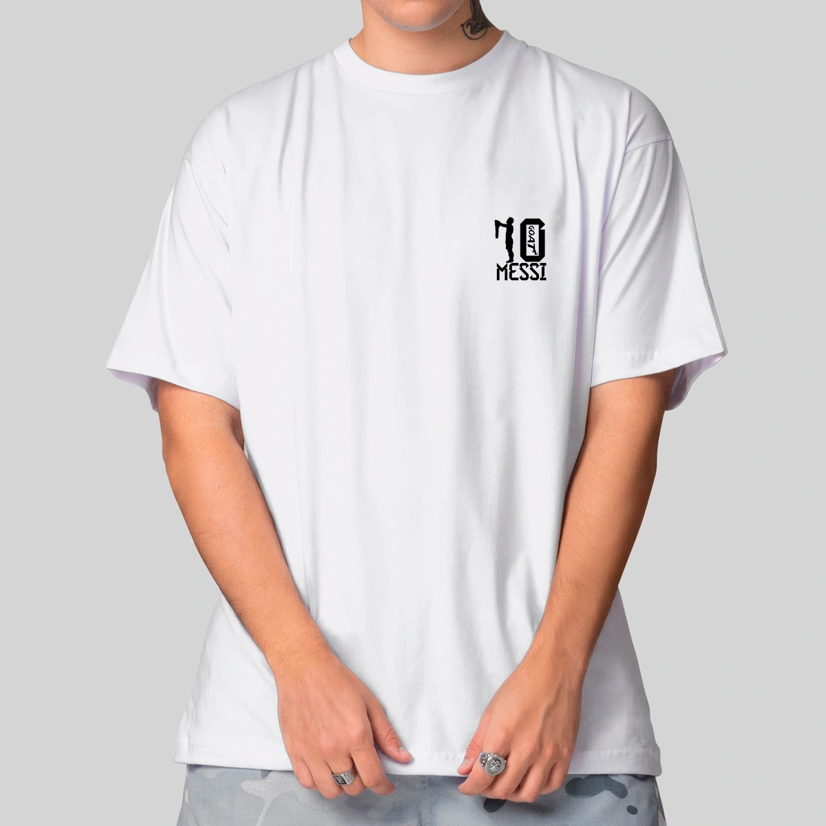 Camiseta Masculina Oversized Messi - Imagem 14