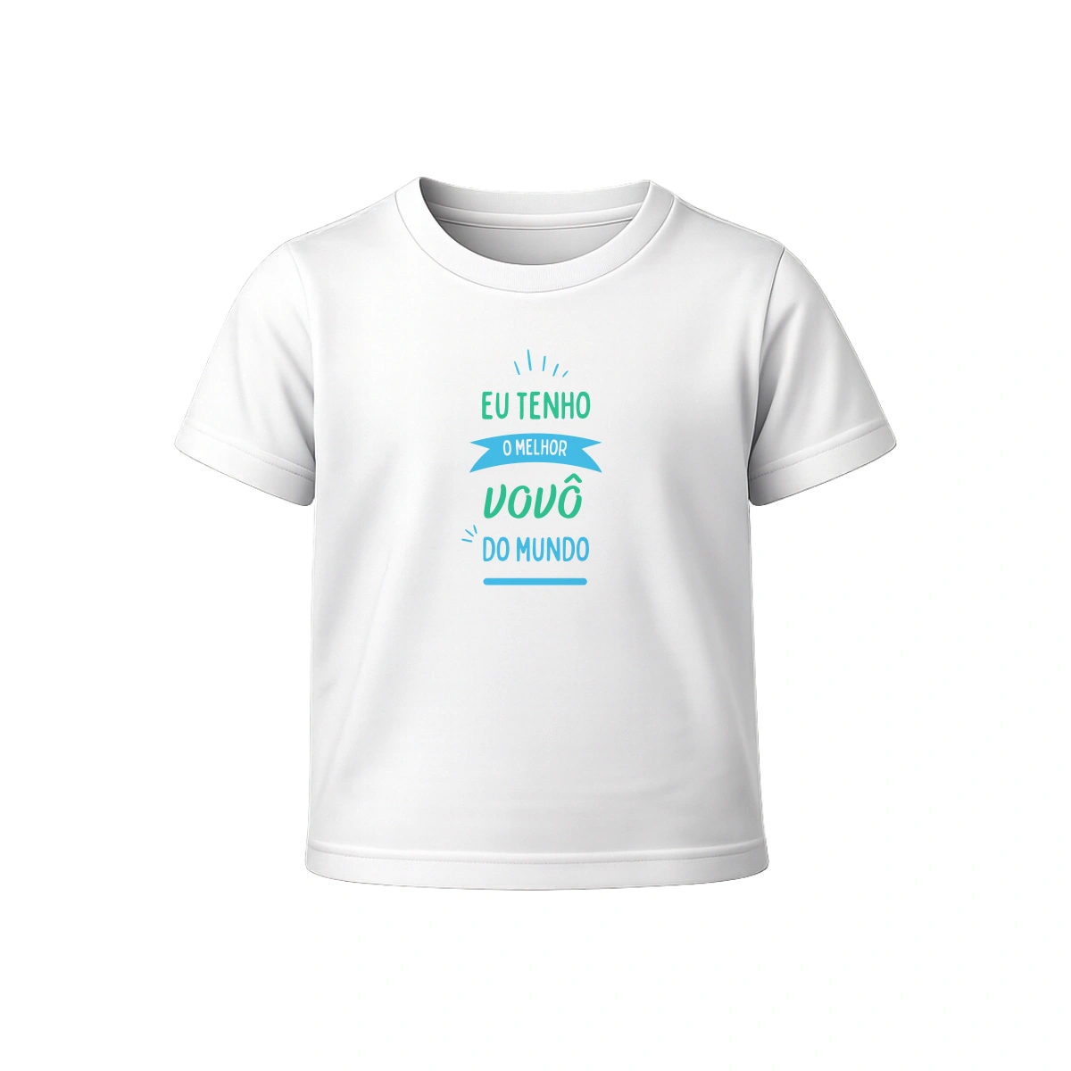Camiseta Infantil Menino Dia dos Avós Eu Tenho o Melhor Vovô do Mundo
