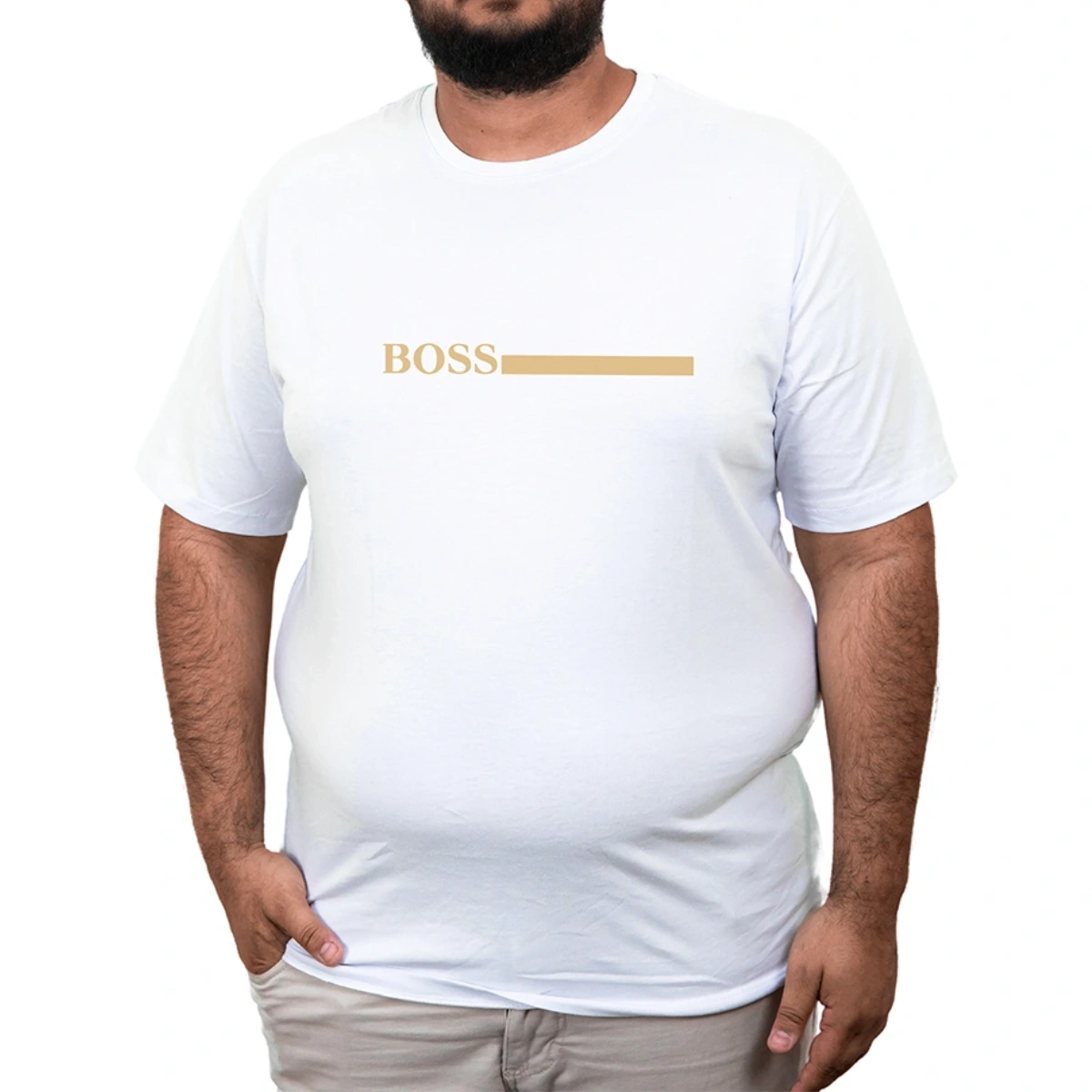 Camisa Masculina Plus Size Hugo Boss Fashion - Imagem 5