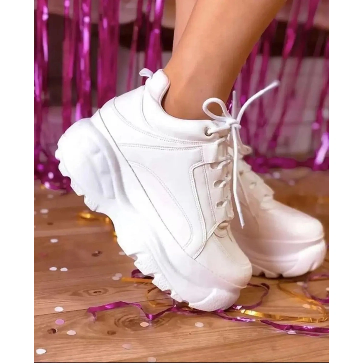 Tênis Plataforma Feminino Bufalo London - Imagem 6