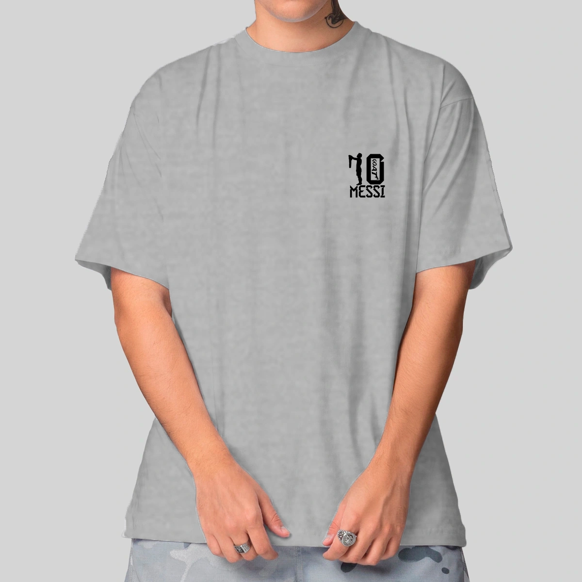 Camiseta Masculina Oversized Messi - Imagem 17