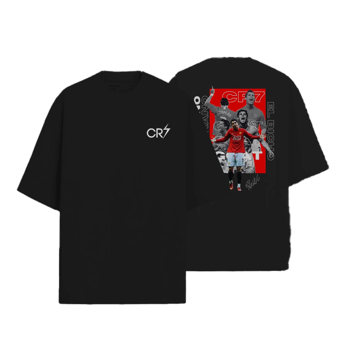 Camiseta Masculina Oversized Cristiano Ronaldo - Imagem 3