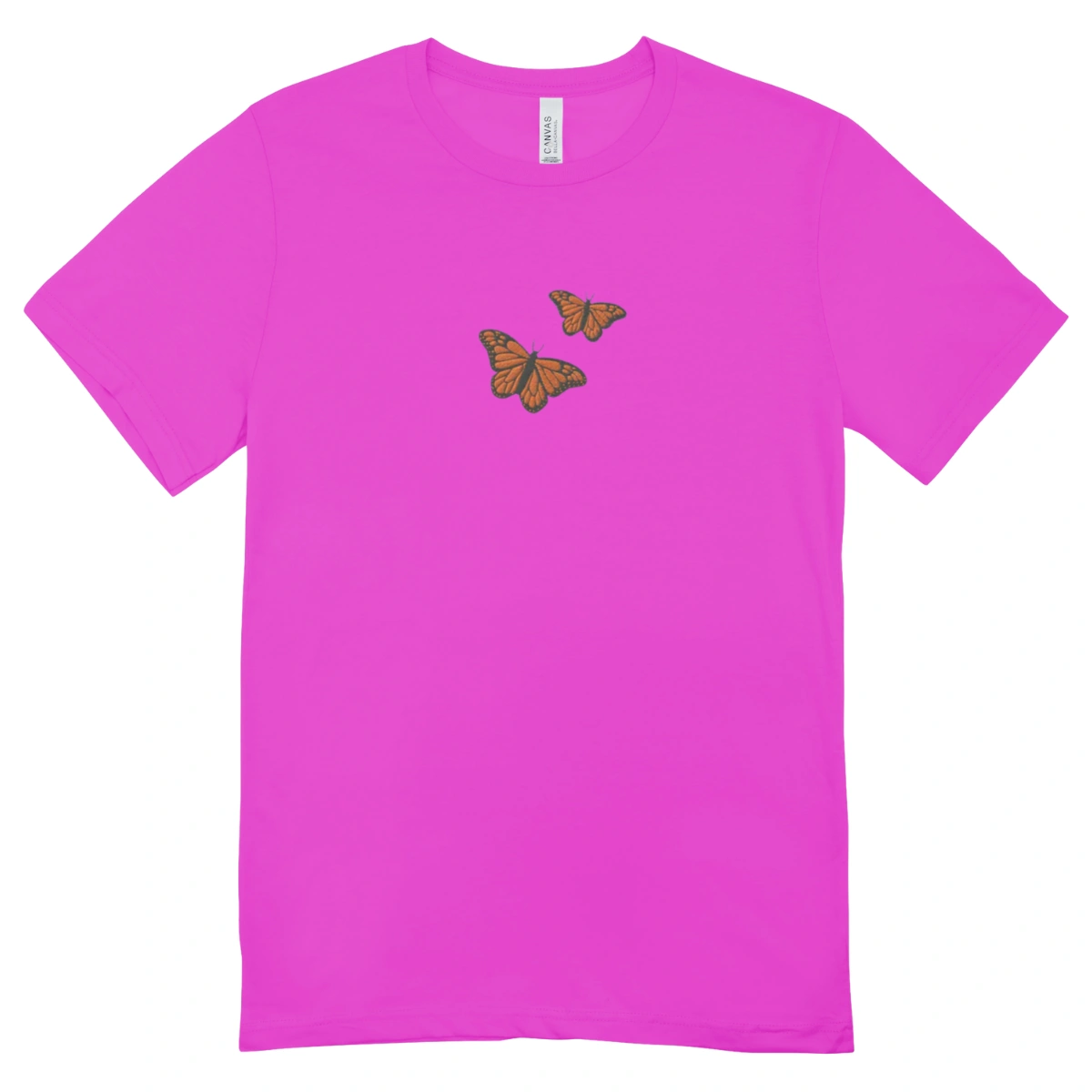 Camisa Feminina Baby Look Borboletas - Imagem 11
