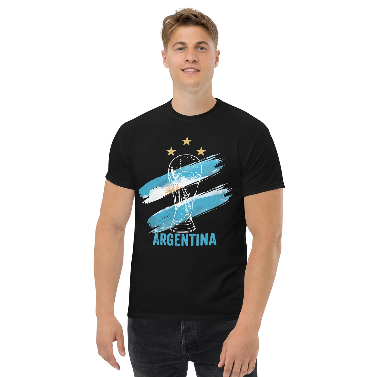 Camiseta Masculina Argentina Copa do Mundo - Imagem 3