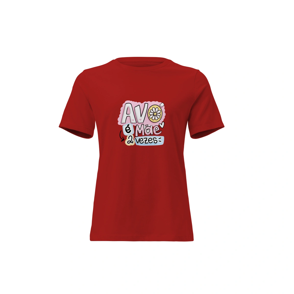 Camisa Feminina Baby Look Dia dos Avós Avó é Mãe 2 Vezes - Imagem 4