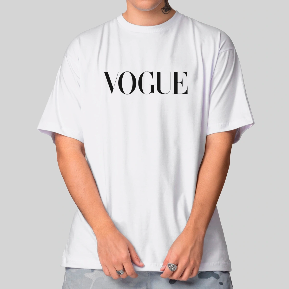 Camiseta Masculina Oversized Vogue