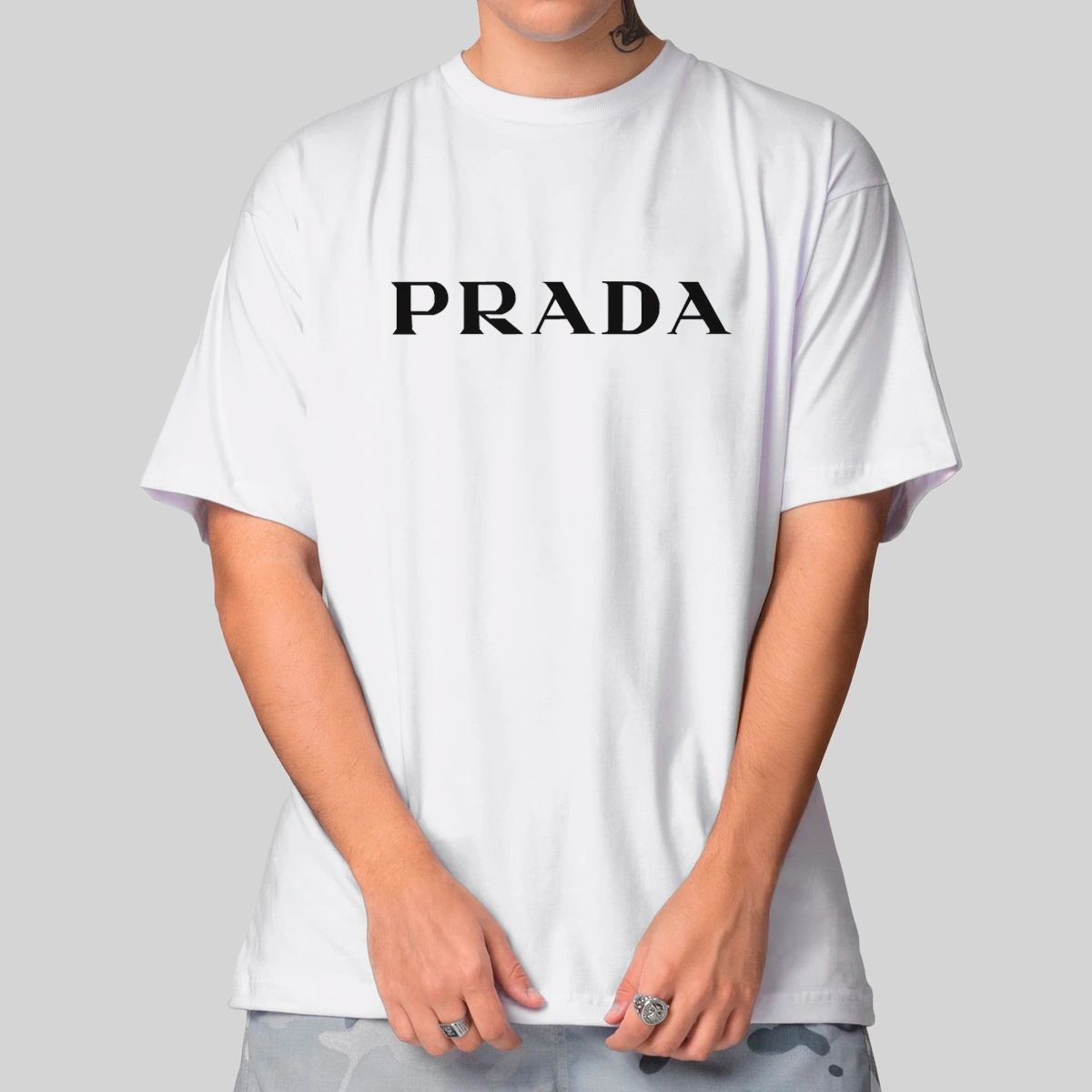 Camiseta Masculina Oversized Prada