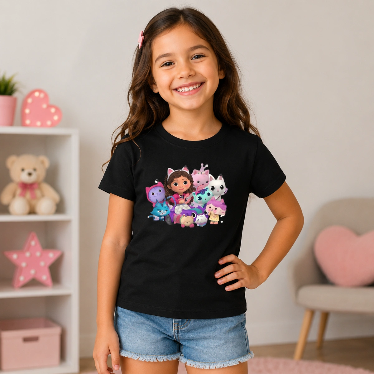 Camiseta Infantil Menina Casa do Gaby e Seus Amigos - Imagem 7