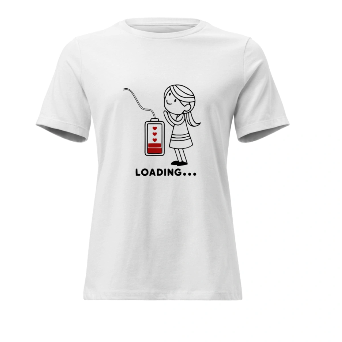 Camisa Feminina Baby Look Dia dos Namorados Metade Loading
