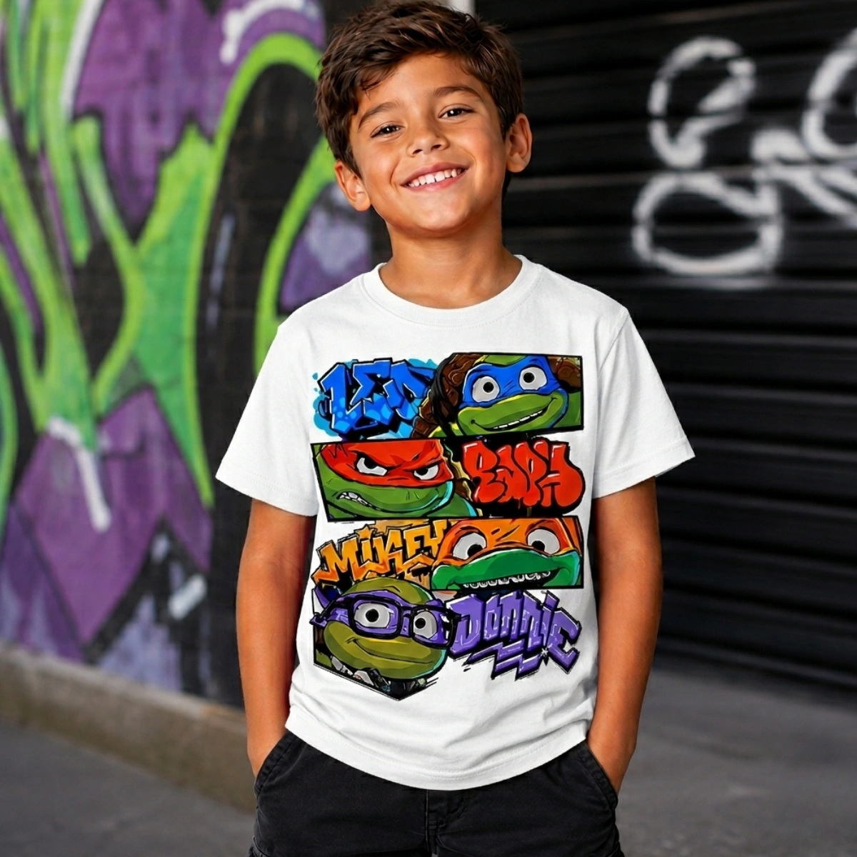 Camiseta Infantil Menino Tartarugas ninjas - Imagem 12