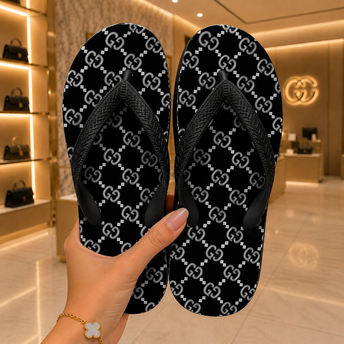 Kit 2 Chinelos Feminino Gucci - Imagem 4