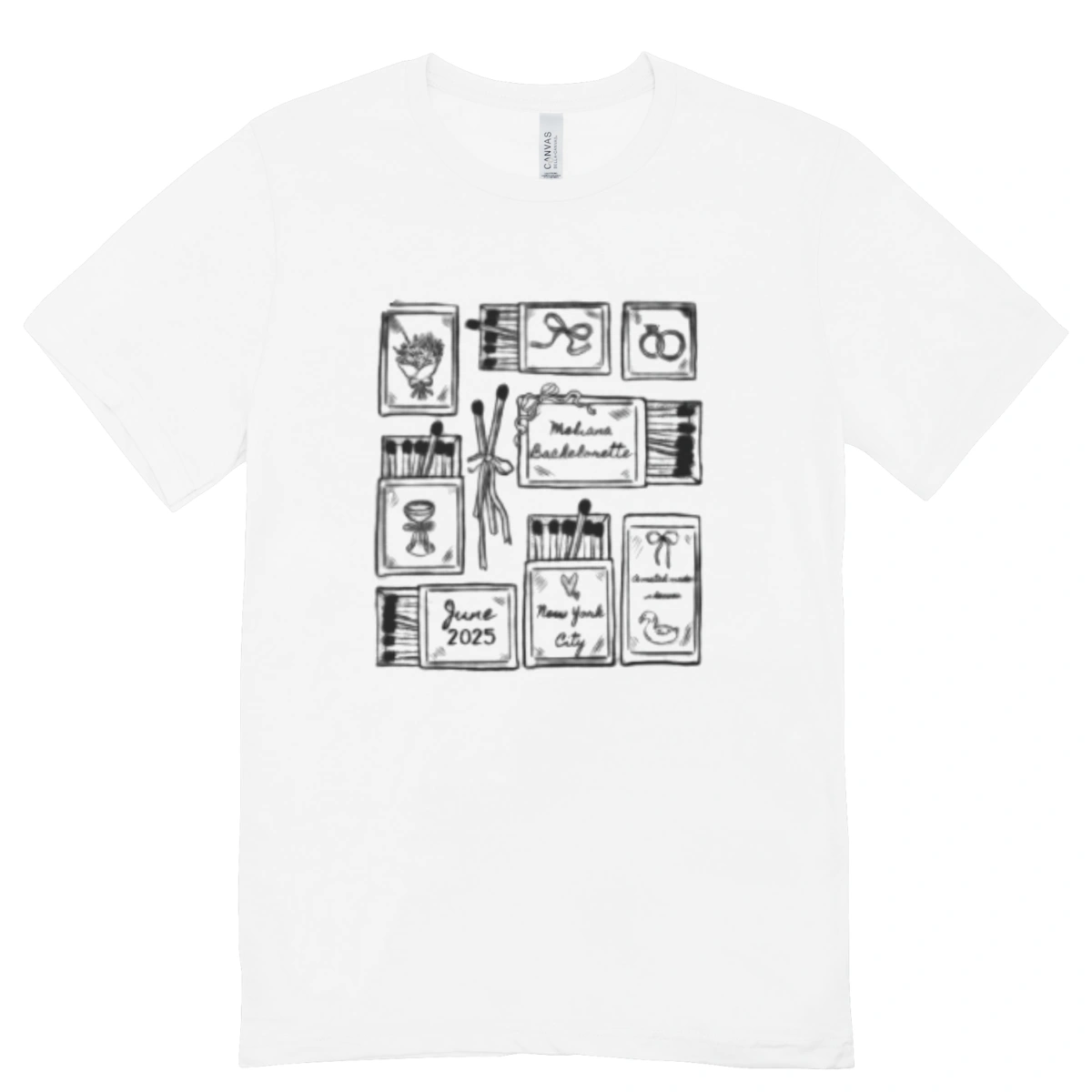 Camisa Feminina Baby Look Match Made In Heaven
