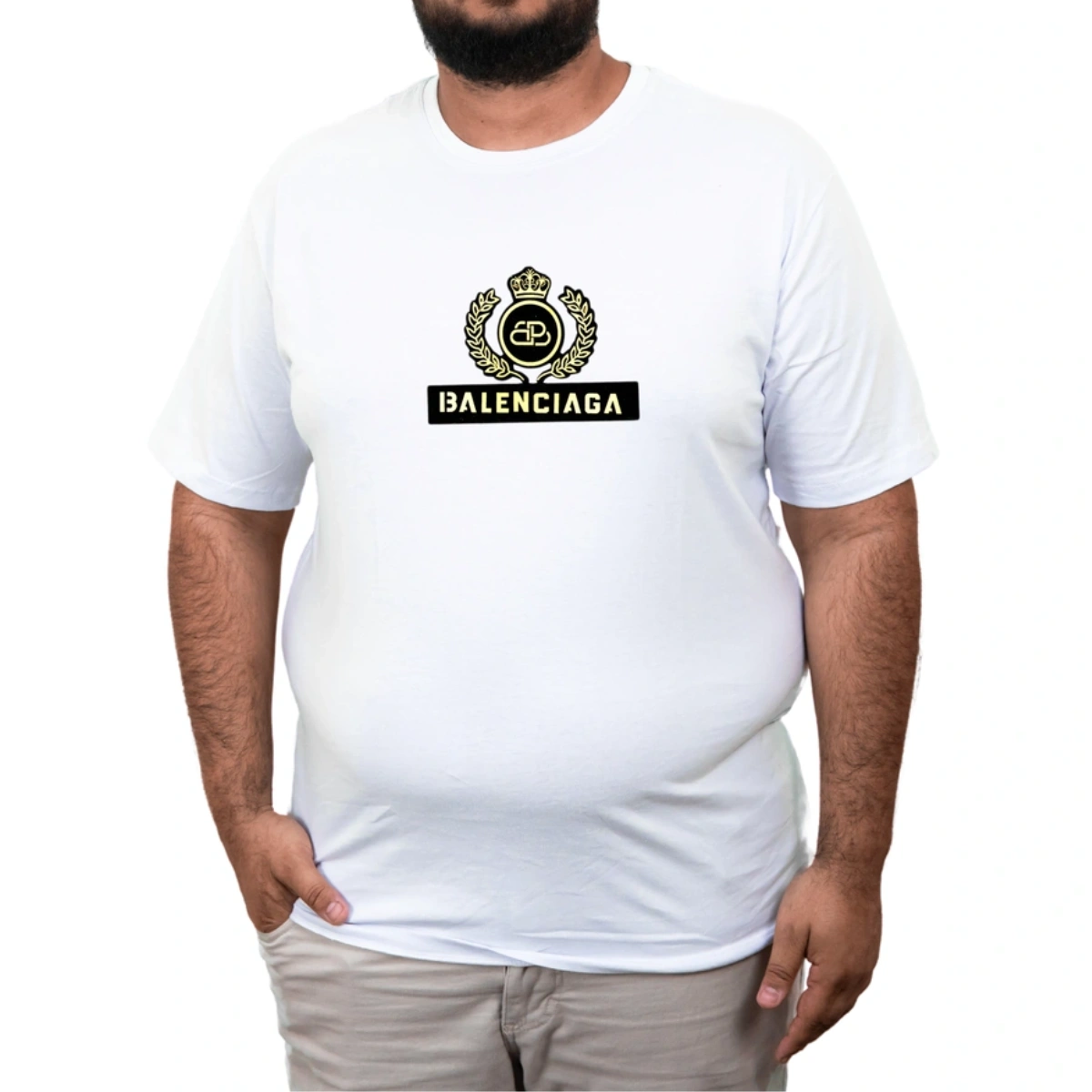 Camiseta Plus Size Balenciaga Premium
