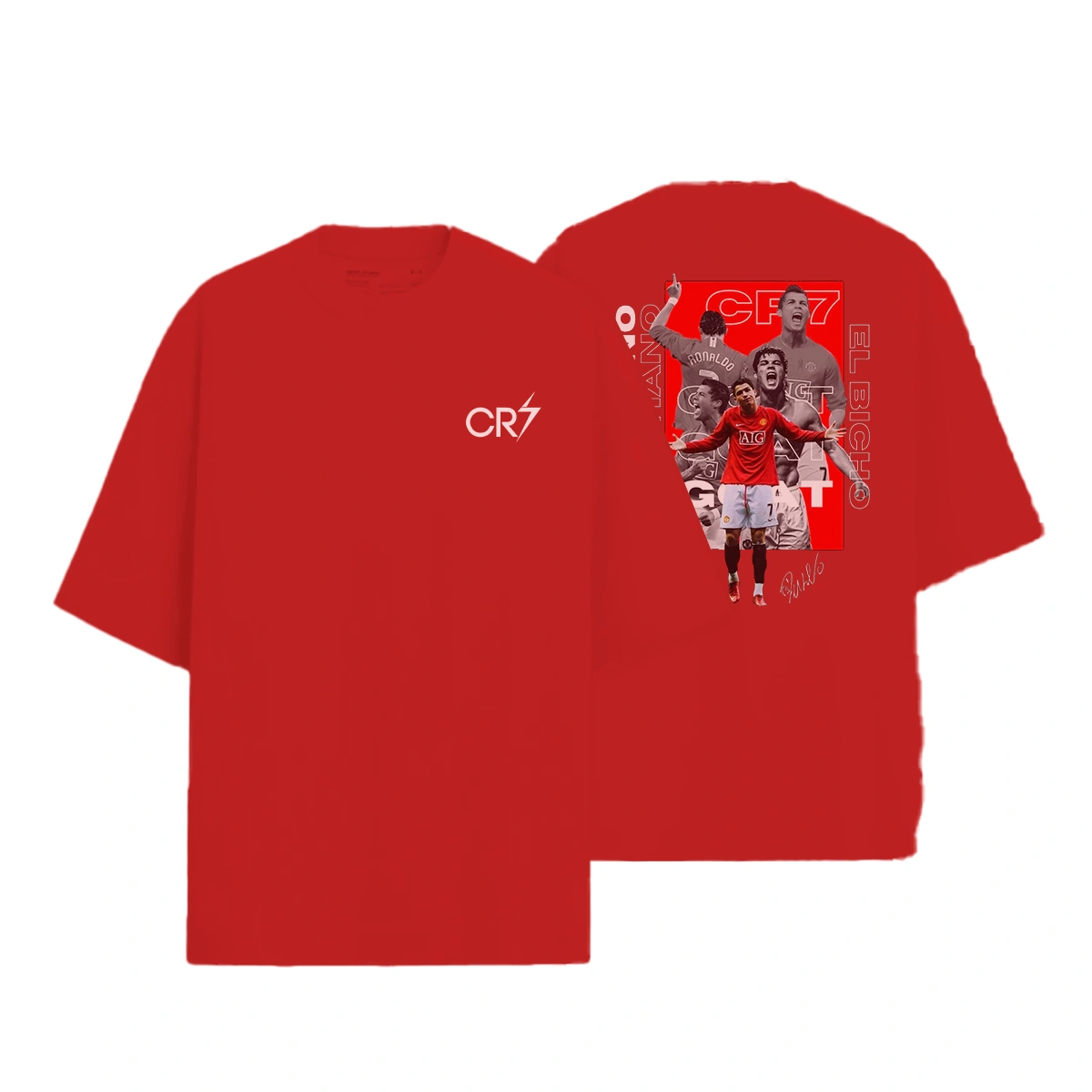 Camiseta Masculina Oversized Cristiano Ronaldo - Imagem 9