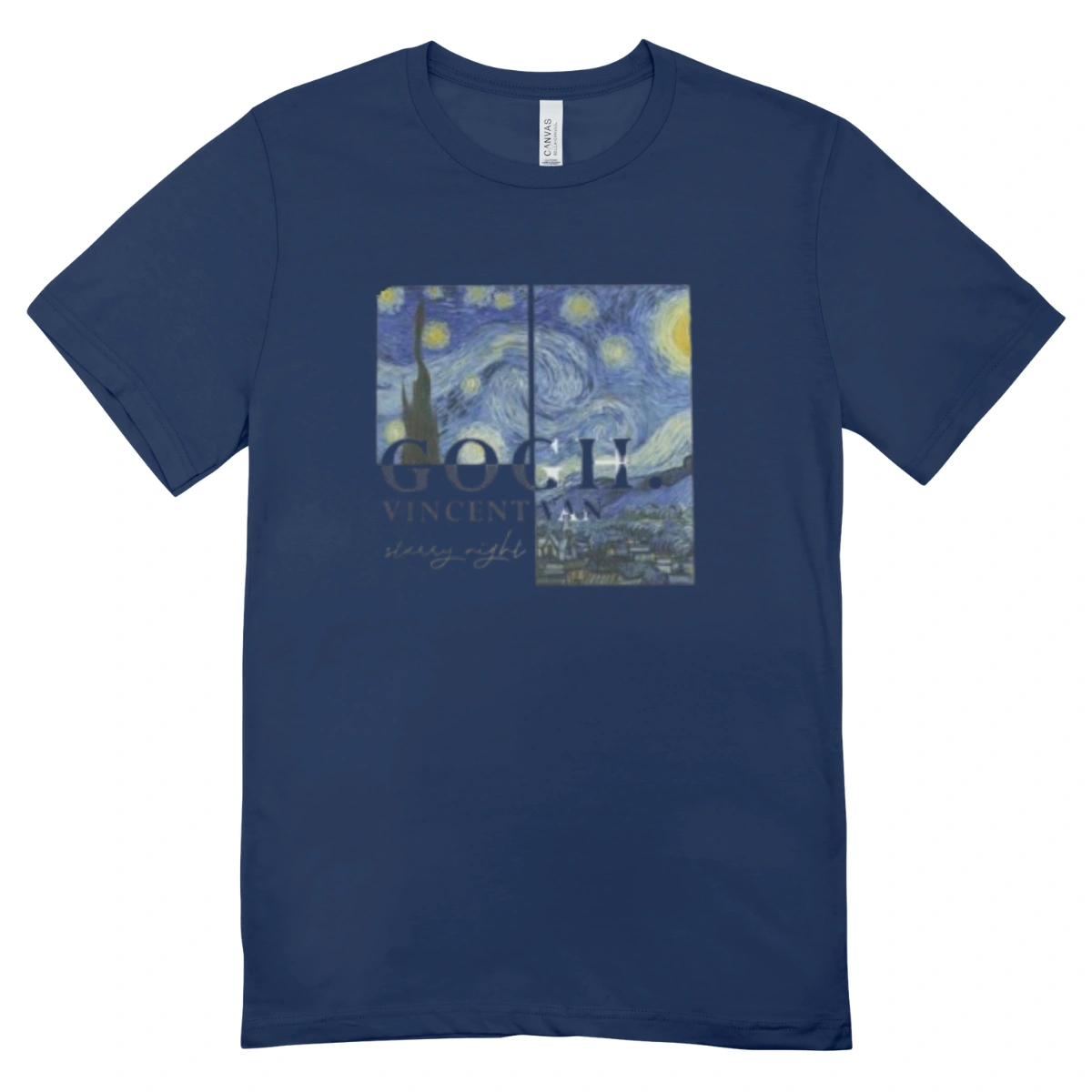 Camisa Feminina Baby Look Van Gogh - Imagem 3