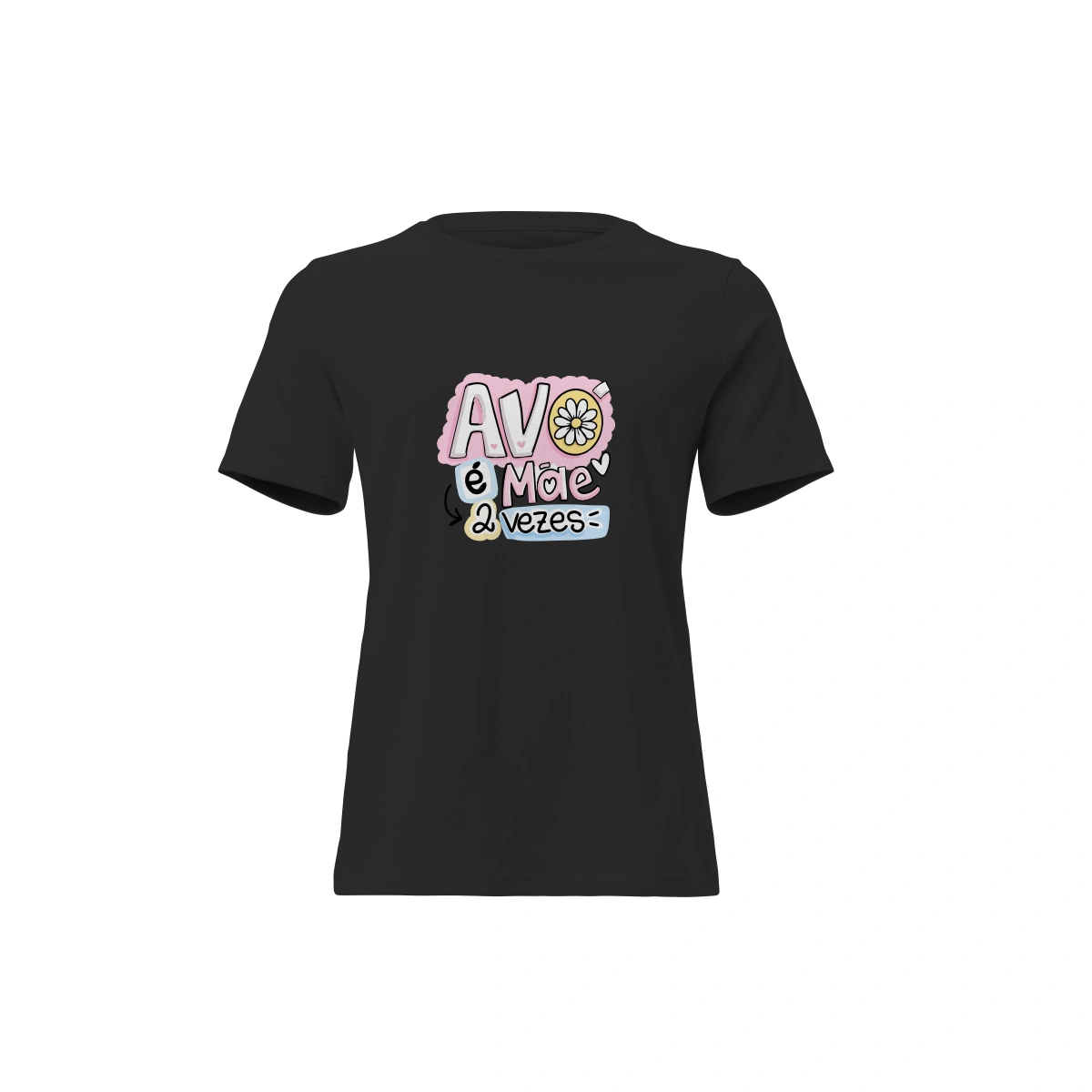 Camisa Feminina Baby Look Dia dos Avós Avó é Mãe 2 Vezes - Imagem 7