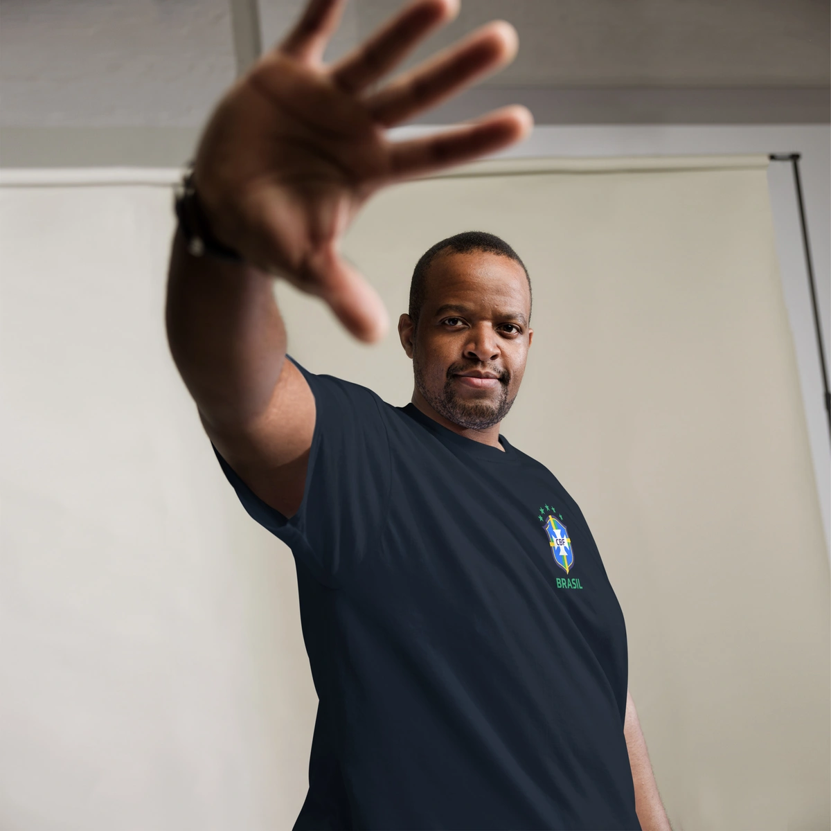 Camiseta Masculina Plus Size Seleção Brasileira - Imagem 5