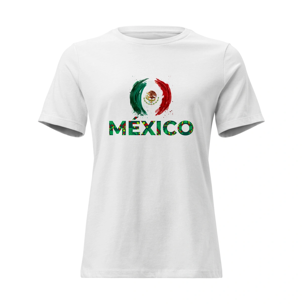 Camisa Feminina Baby Look Bandeira México