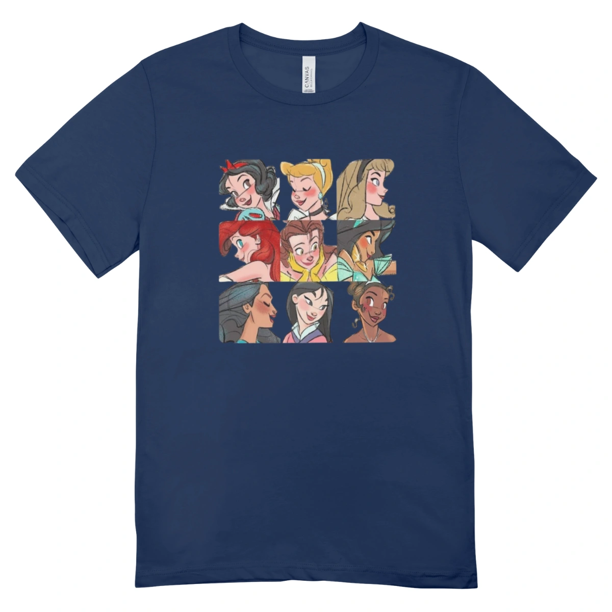 Camisa Feminina Baby Look Princesas das Disney - Imagem 9