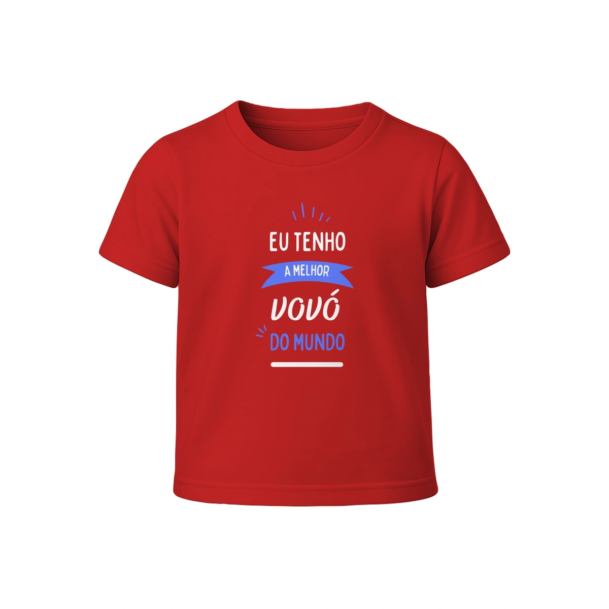 Camiseta Infantil Menina Dia dos Avós Eu Tenho o Melhor Vovó do Mundo