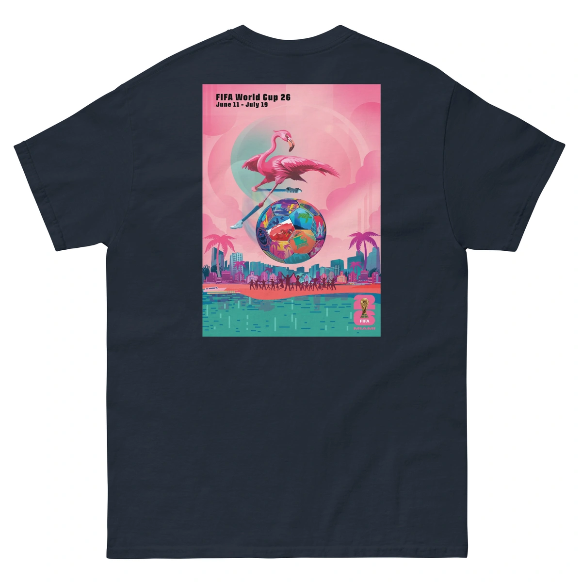 Camiseta Plus Size Masculina Miami Copa do Mundo - Imagem 8
