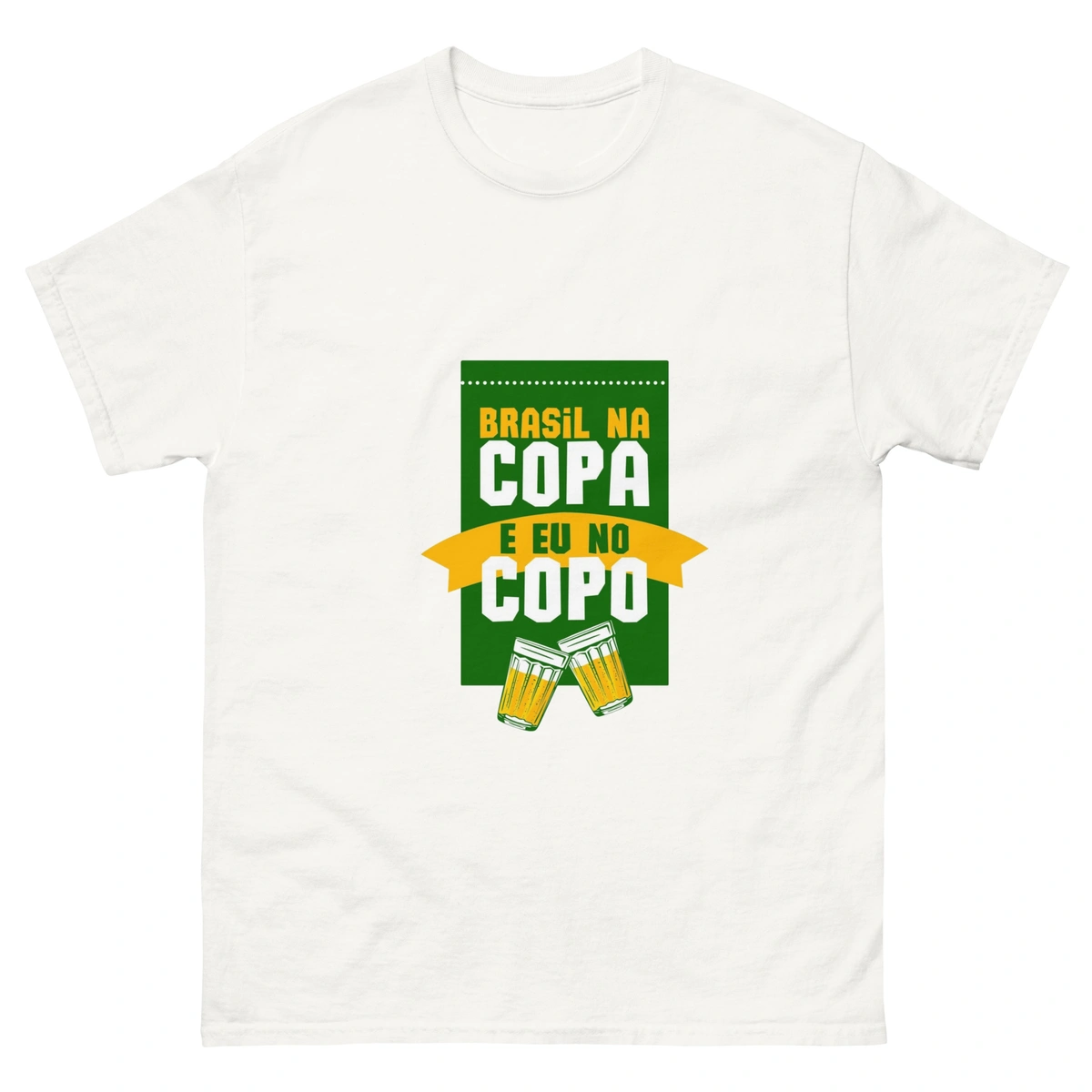 Camisa Masculina Plus Size Brasil na Copa do Mundo Eu no Copo - Imagem 5