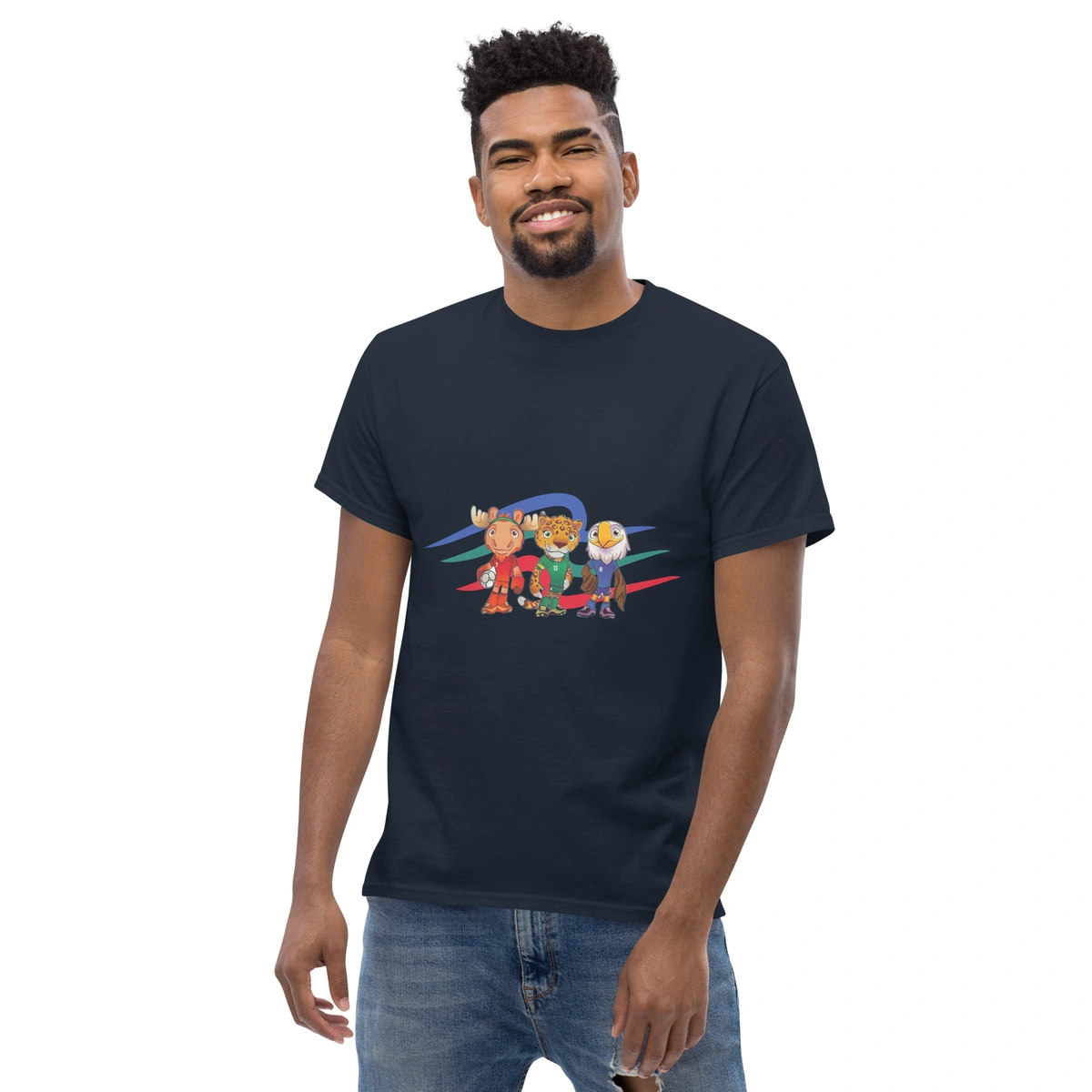 Camiseta Masculina Mascotes Copa do Mundo 2026 - Imagem 3